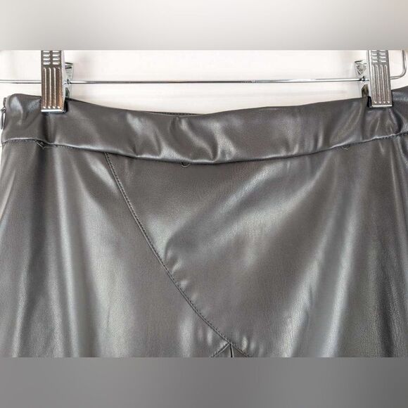 Emerson Lang faux long grey leather skirt - size M - Picture 8 of 10